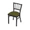 Holland Bar Stool Co 610 Contessa 18" Chair with Pewter Finish and Graph Parrot Seat 61018PW015 - alternate 1